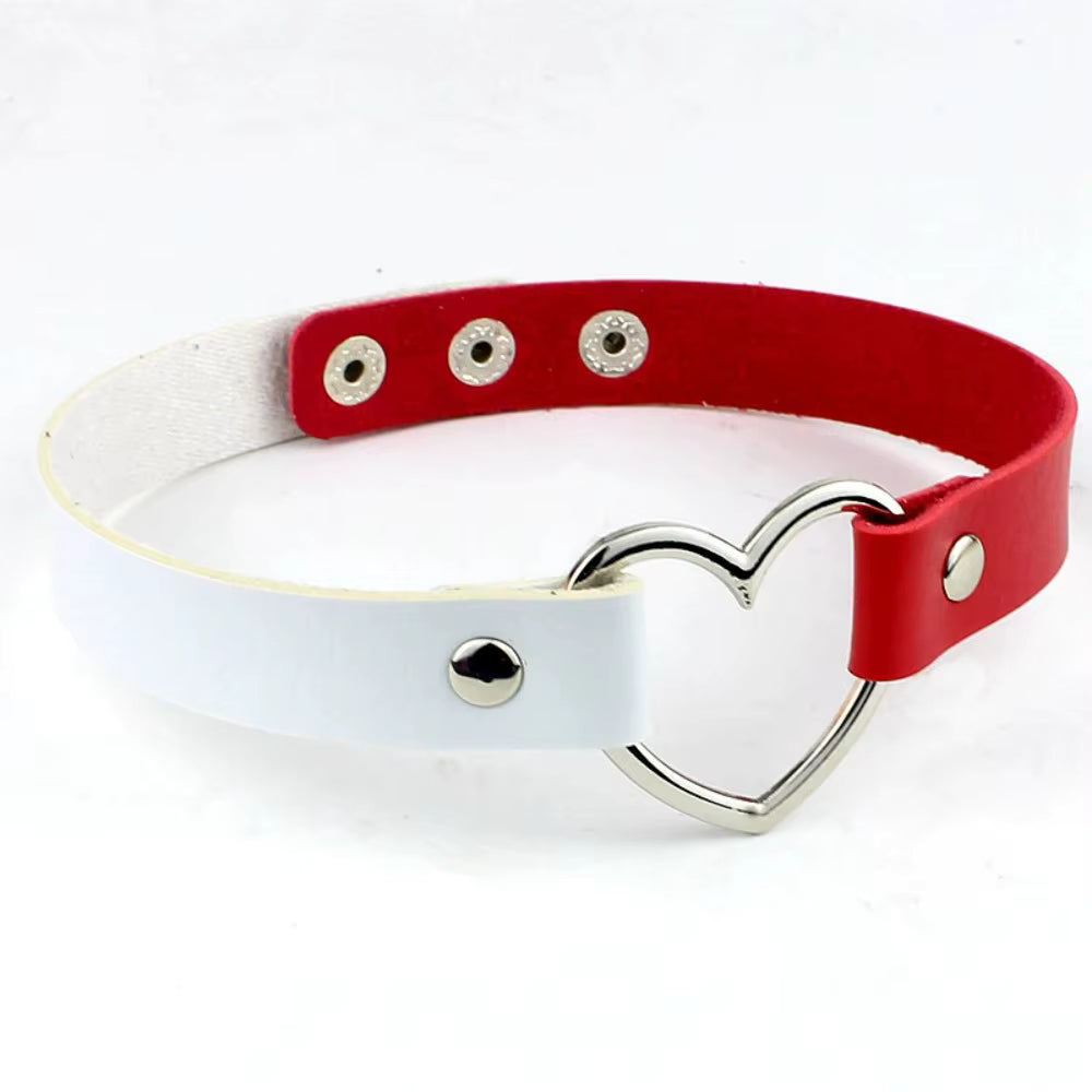 Punk Choker mit Herzdetail für kreative Persönlichkeiten So ist Leben