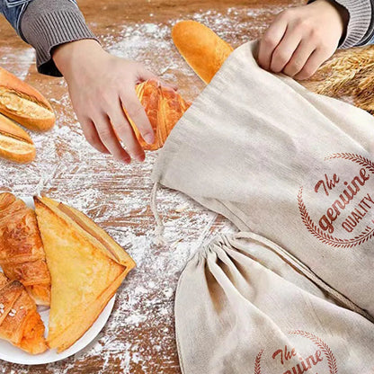 Leinen Brotbeutel Set für frische Aufbewahrung