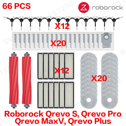 Roborock Qrevo S, Qrevo Pro, Qrevo MaxV, Qrevo Plus Staubsaugerteile Hauptwalze Seitenbürste Filter Mopp Pad Stoff Staubbeutel So ist Leben