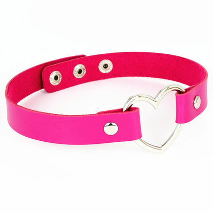 Neue Schwarz Multi Farbe Punk Kragen Halskette Sexy PU Leder Herz Lock Key Spike Halsband für Frauen Gothic Cosplay Partei Schmuck So ist Leben