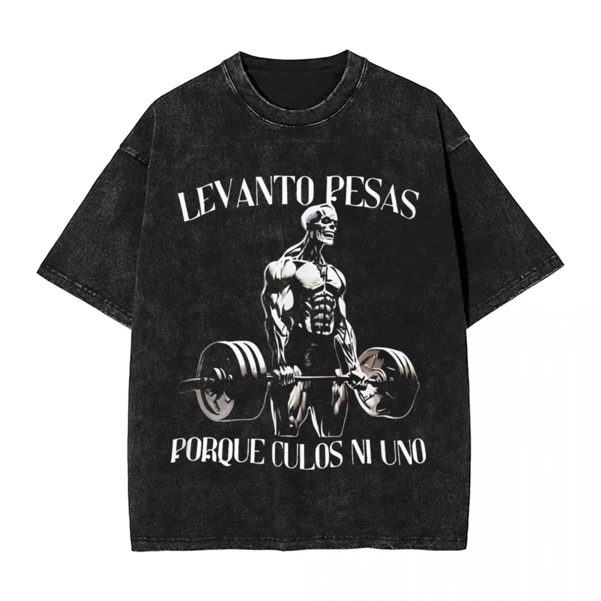 Calacas Chidas Gym Washed T-Shirts - So ist Leben