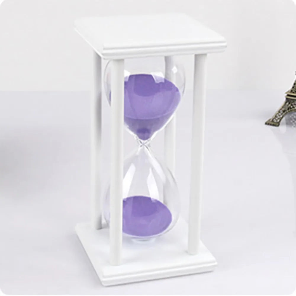 60/30 Minuten Sanduhr Sanduhr Vintage Sanduhr Schwarz Holz Sanduhr Timer für Zuhause Desktop Klassenzimmer Wohnzimmer Dekor So ist Leben