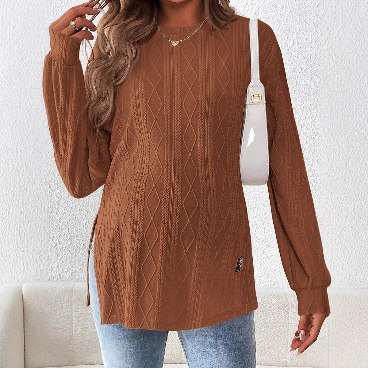 Umstandskleidung für Schwangere, Schwangerschaftskleidung, Rundhals-Langarmshirt für Schwangere, bequemes T-Shirt So ist Leben