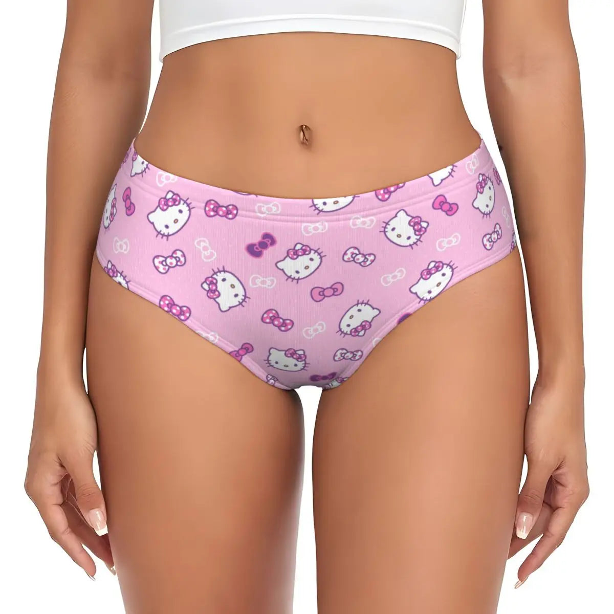 Hello‑Kitty Slip mit mittelhoher Form im Sanrio Stil