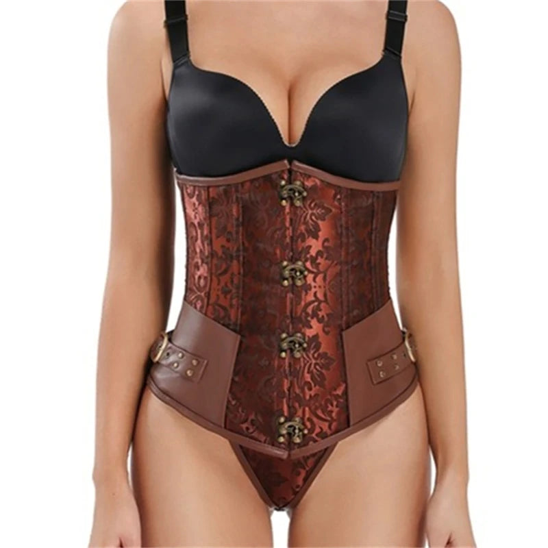 Korsett Dessous Bund für Frauen Gothic Kostüm Shapewear Palastartige Unterbrust Frauen Floral Top M6CD So ist Leben