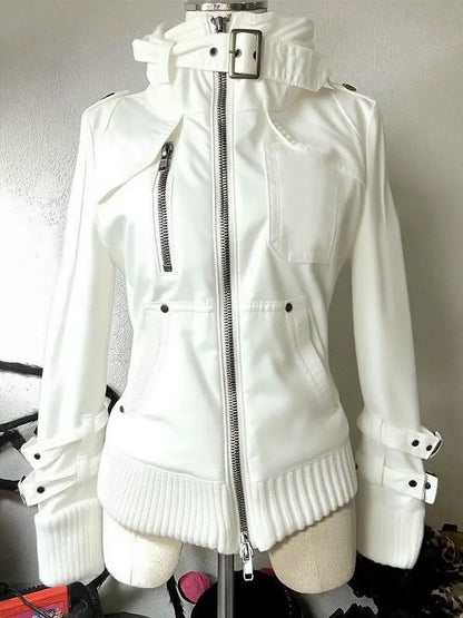 Goth Hoodies Y2k Kleidung 2000er Jahre Vintage Frauen Punk Reißverschluss Winter Mit Kapuze Koreanische Streetwear Harajuku Sweatshirts Mädchen Süße Hoody So ist Leben