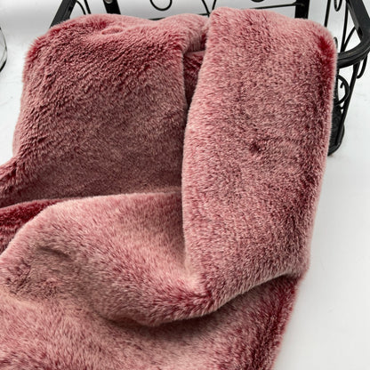 1 cm Haarhöhe Frost auf weißem Gras Weißes spitzes Fell Nachahmung Otter Kaninchenfell Warmer langer Plüschstoff DIY Kleidungsstoff So ist Leben