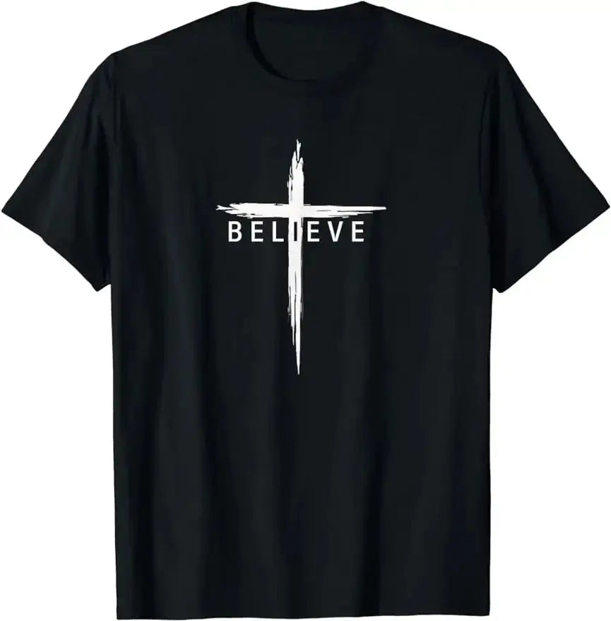 T-Shirt „Jesus ist König“, christlicher Glaube und Schriftvers, Unisex-Stil, für Damen und Herren, grafische, individuell bedruckte T-Shirts - So ist Leben