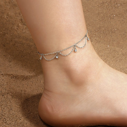 Orstarry S925 Sterling Silber Schmetterling Insekt Serie Kette Fußkettchen Frauen Dame Knöchel Armband Prom Fuß Party Schmuck Geschenke So ist Leben