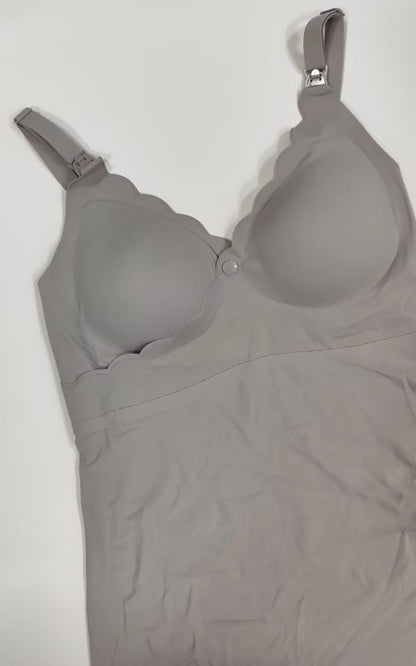Weiches, seidiges Umstands- und Still-Tanktop mit herausnehmbaren Polstern, integriertem BH-Camisole für Schwangerschaft, Wochenbett, Alltag und Schlaf. So ist Leben