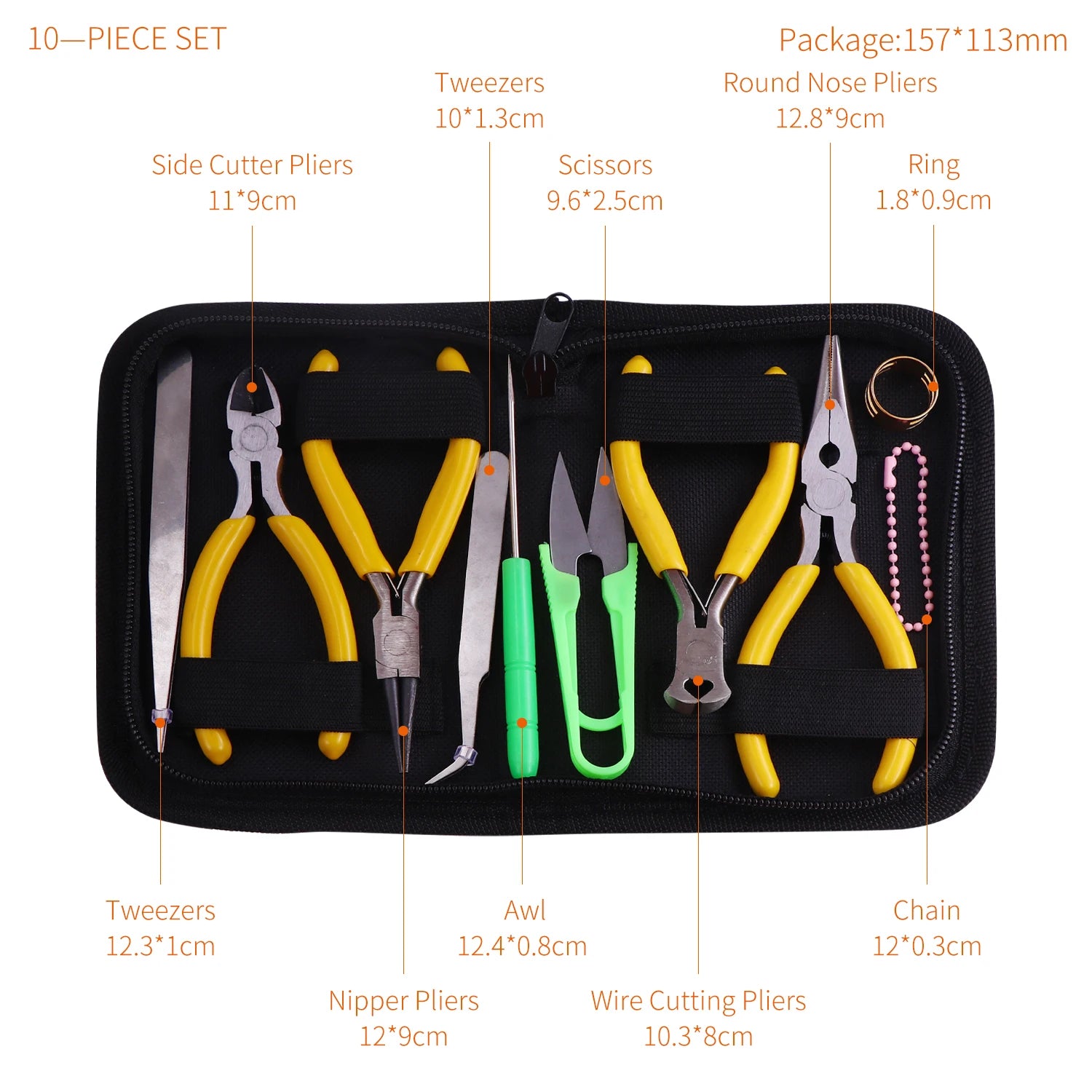 Hohe Qualität DIY Schmuck Machen Werkzeug Kits Zangen Sets Runde Nase Zange Seite Schneiden Zangen Draht Cutter Schere Perlen Pinzette So ist Leben