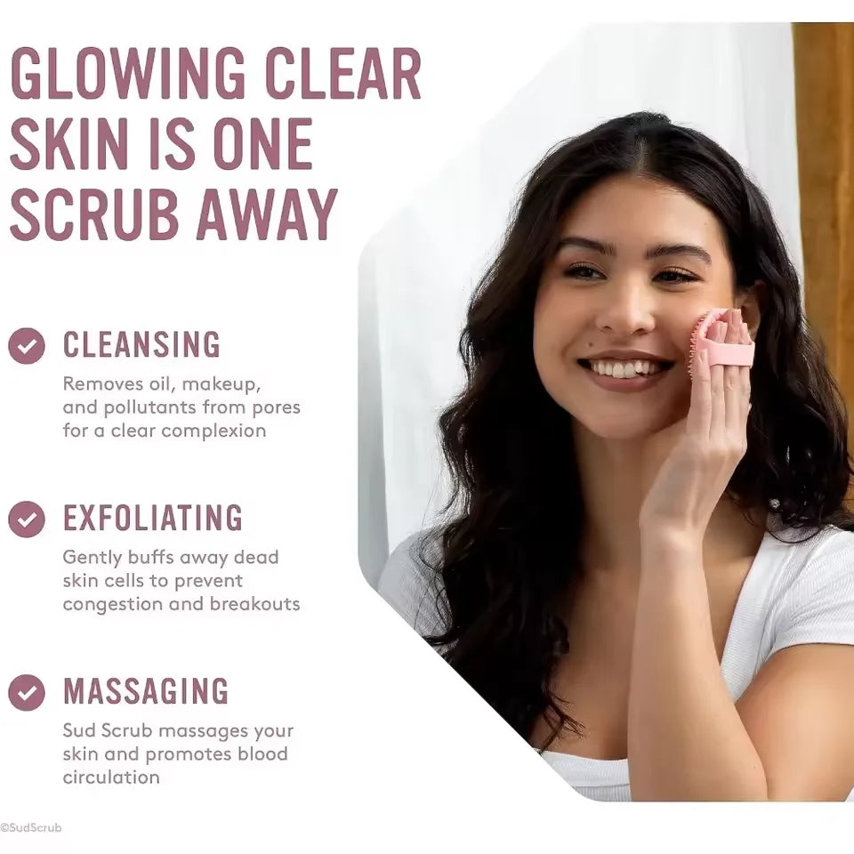Silikon-Duschbürste Gesichtsreinigungsbürste Peeling-Bürste Massage-Hautpflege Miniatur-Schönheits-Duschbürste Gesichtsporen-Reinigungswerkzeug So ist Leben