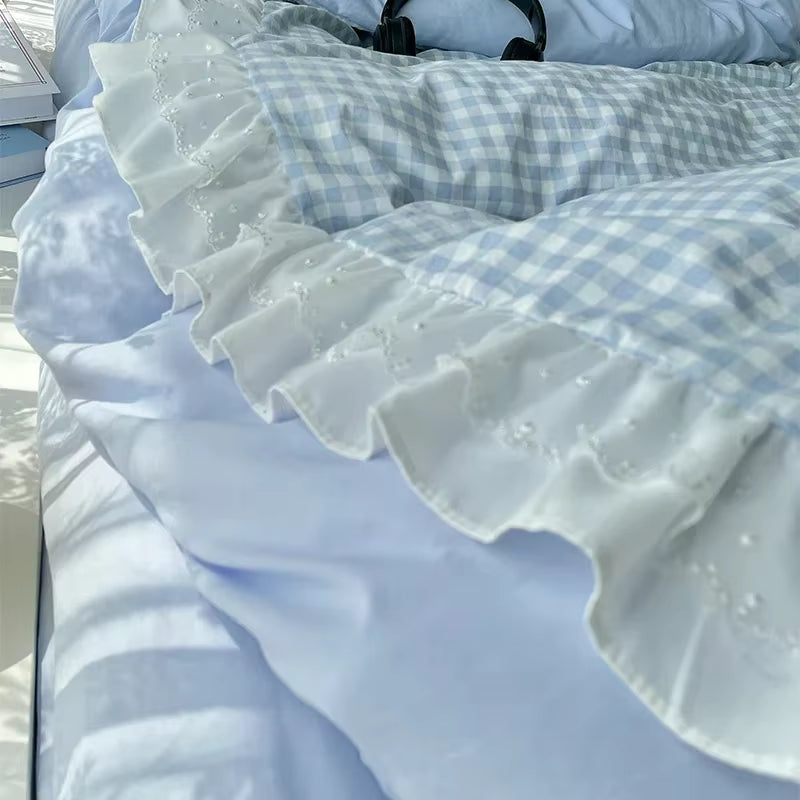 Jacquard Bettwäsche im modernen Patchwork‑Stil So ist Leben
