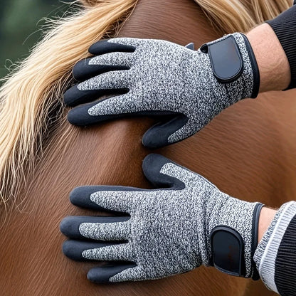 1 Paar Pferdepflege-Handschuhe, Fellpflege-Bürste, Tierhaar-Entferner-Handschuhe für Pferdemassage und -reinigung, Fellpflege-Werkzeug für langes und kurzes Fell So ist Leben