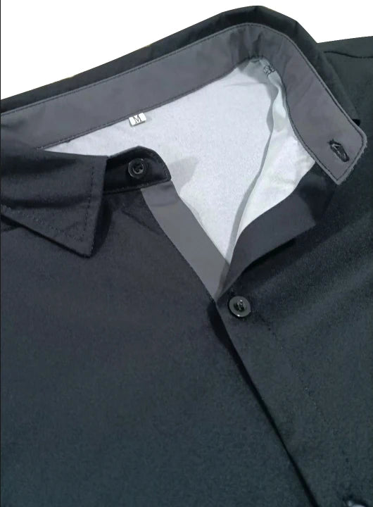 Minimalistisches Sommerhemd für Herren mit kurzen Ärmeln, modisches T-Shirt mit schwarzem Pferde-Logo und Kontrastfarben, Geschenk für Männer So ist Leben