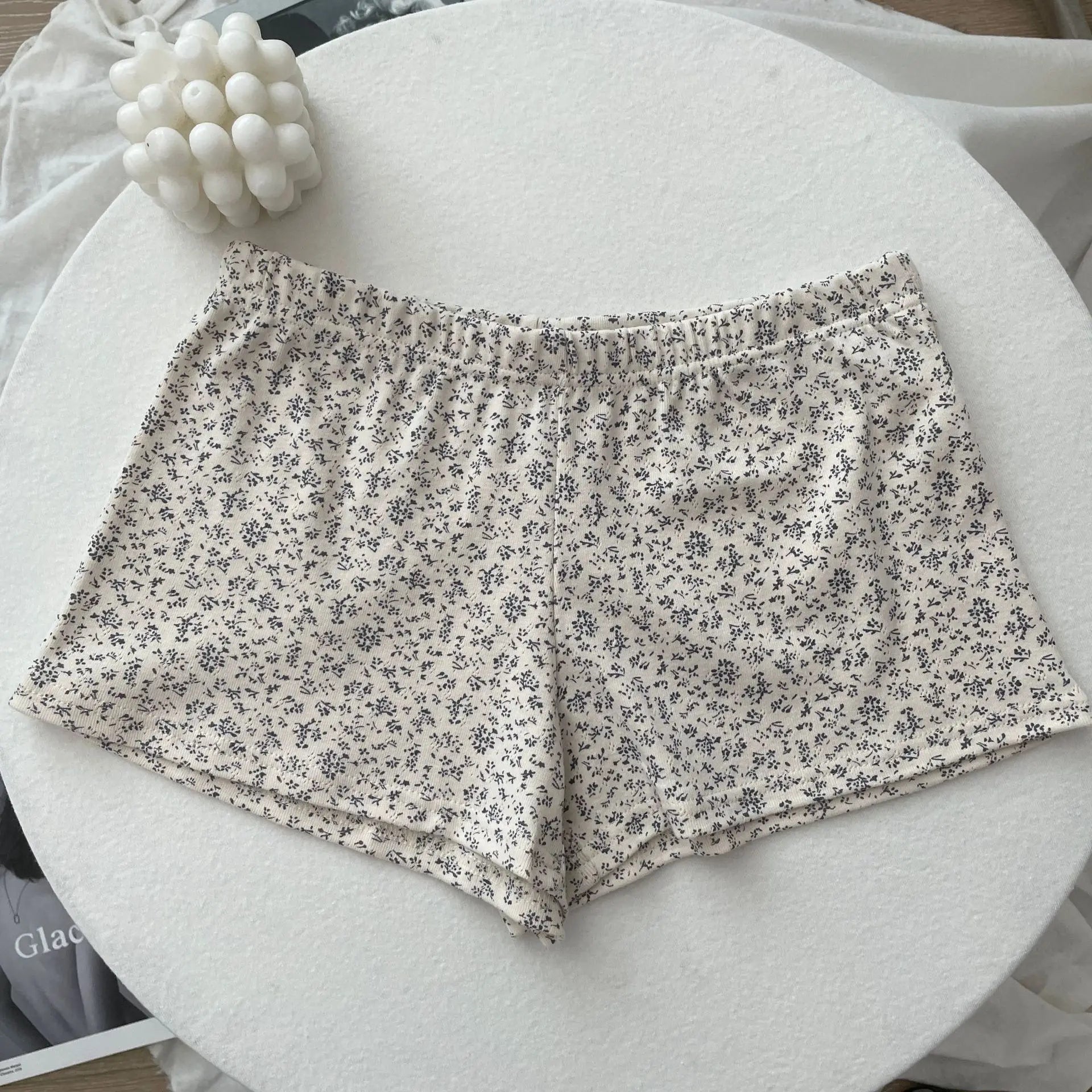 Süße Blumendruck Öse Schleife abgeschnittene Westen Frauen Baumwolle beiläufige dünne Spitzenbesatz Tank Tops Vintage Adrette süße Leibchen Y2K So ist Leben
