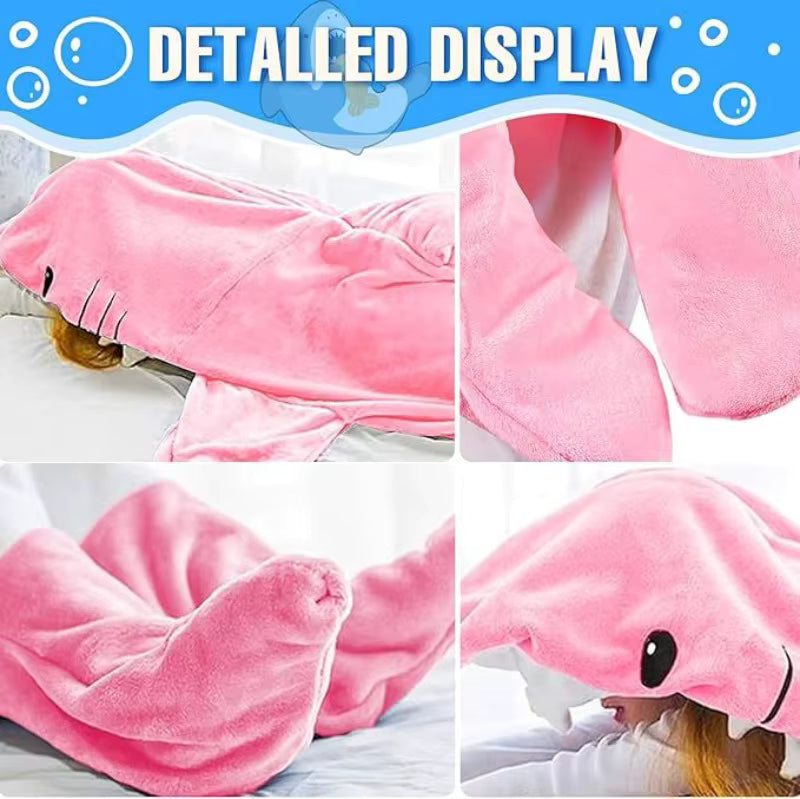 Shark Cosplay Onesie – Warme Flanell Homewear für Erwachsene So ist Leben