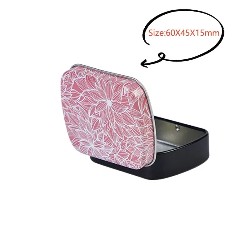 Neue quadratische Blech-Aufbewahrungsboxen Kleine Metall-Aufbewahrungsbox Silber Schmuck Schlüssel Münzen Metallbox Blechdose Hochzeit Süßigkeiten Aufbewahrungsdose So ist Leben