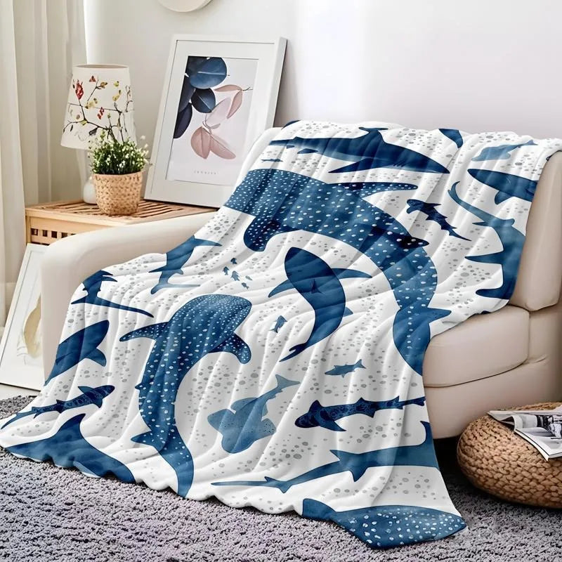 Flanelldecke mit modernem Meeresmotiv