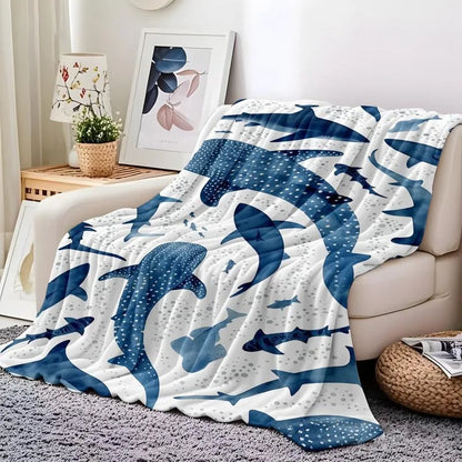 Flanelldecke mit modernem Meeresmotiv