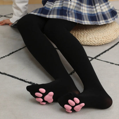 Katze Pfote 3D Socken Für Frauen Mädchen Kawaii Katze Klaue Zehen Mützen Nettes Geschenk Lolita Pfote Pads Cosplay Katze Pfote pad Oberschenkel Hohe Socken Neue So ist Leben