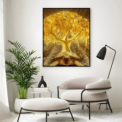 Goldener Geldbaum Poster Drucke Home Decor Geschenk - So ist Leben