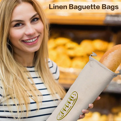 Leinen Brotbeutel Set für frische Aufbewahrung