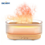 SEJOY Luftbefeuchter mit LED-Licht, Aroma-Diffusor für Ätherische Öle, Flammen-Automatik-Duftspender für Zuhause So ist Leben