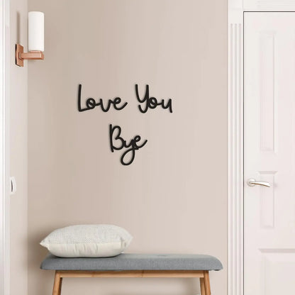 Love You Bye Holzschild Home Decor Boho Wanddekoration - So ist Leben