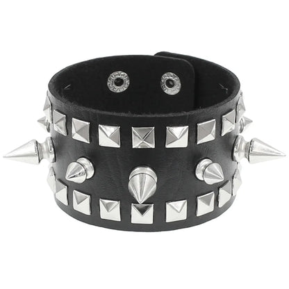 Punk Niet Stern PU Leder Armband Für Frauen Männer Hip Hop Gothic Dark Girl Rock Schmuck Anhänger Liebe Kette Hip Hop Zubehör So ist Leben