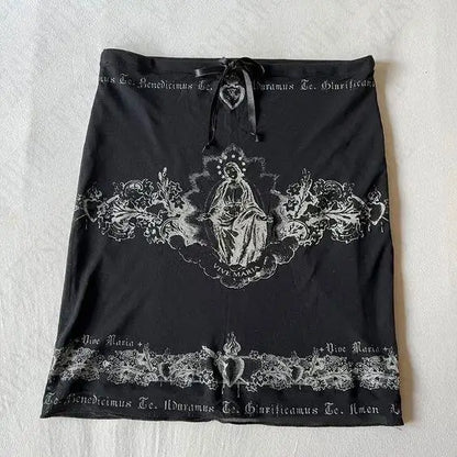 Kawaii Damen Miniröcke Einfarbig Y2k Punk Sexy Slim Streetwear Bogen Faltenrock Emo Mädchen Gothic Damen Kleidung Vintage So ist Leben