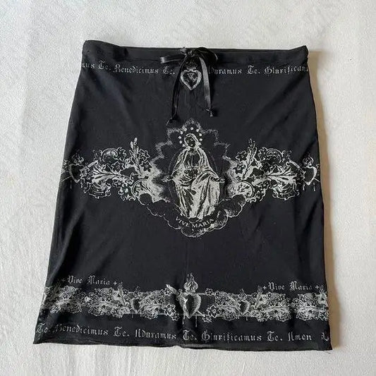 Kawaii Damen Miniröcke Einfarbig Y2k Punk Sexy Slim Streetwear Bogen Faltenrock Emo Mädchen Gothic Damen Kleidung Vintage So ist Leben