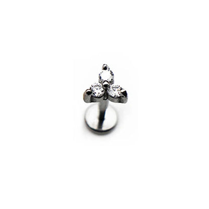 1 STÜCK Neuer Chirurgenstahl Winziger Zirkon Kristall Tragus Helix Piercing Labret Lippenbolzen Nasenring Innengewinde Niedlicher Körperschmuck So ist Leben