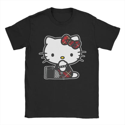 Männer Baumwollshirt mit modernem Grafikstil für Alltag