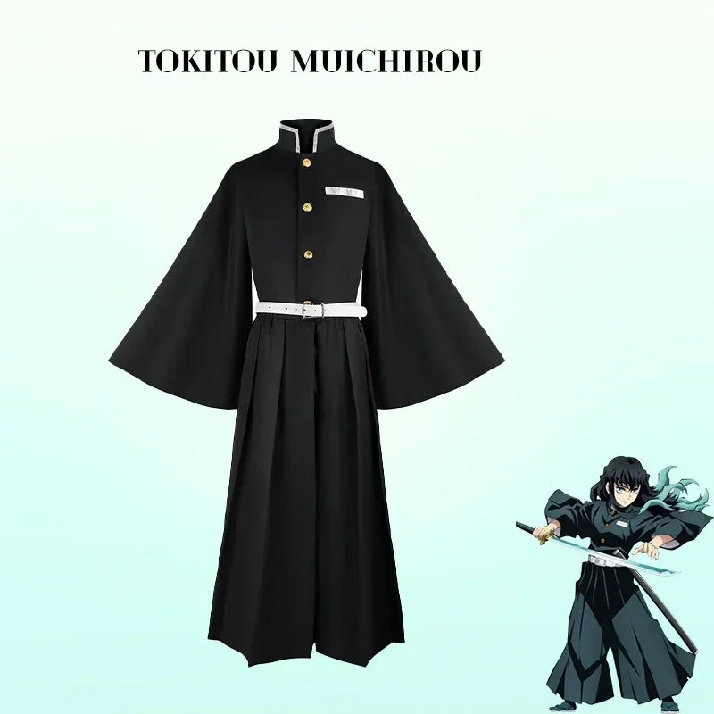 Anime und Zylinder Muichiro Kospy Kos Tsume Dämon Sayaer Kospy Dämonentöter: Kimetsu no Yaiba Dämonentöter Uniform Perücke Haween Kos Tsume für Frau So ist Leben