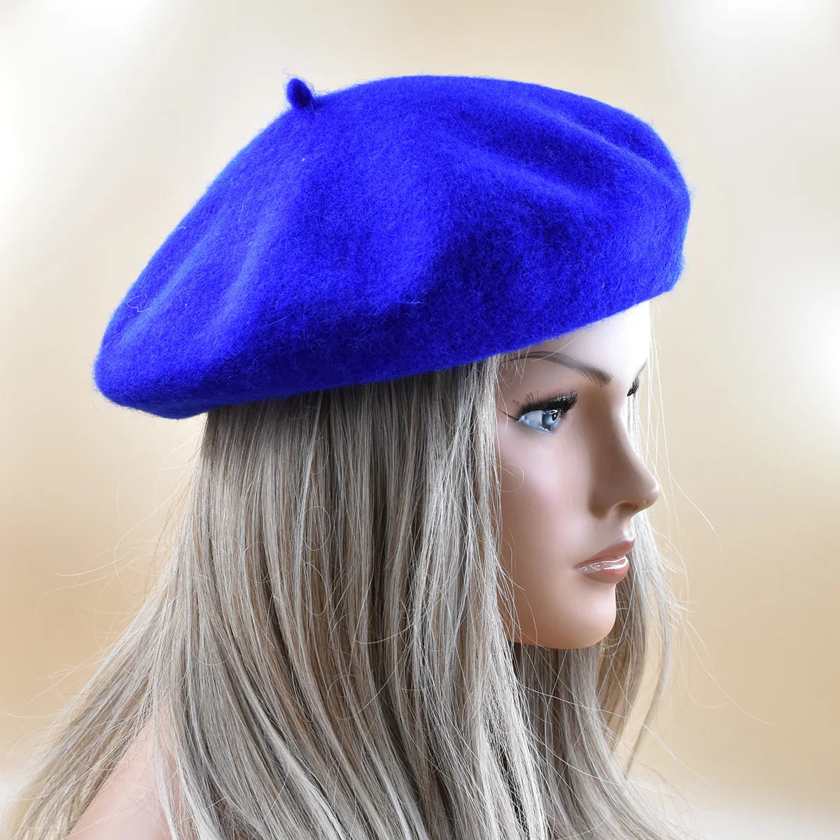 Neue Frauen schwarz rosa Berets Hut Mode Einfarbig Wolle Gestrickte Mit Damen Beanie Baskenmütze Hut Warme Herbst und winter Kappe So ist Leben