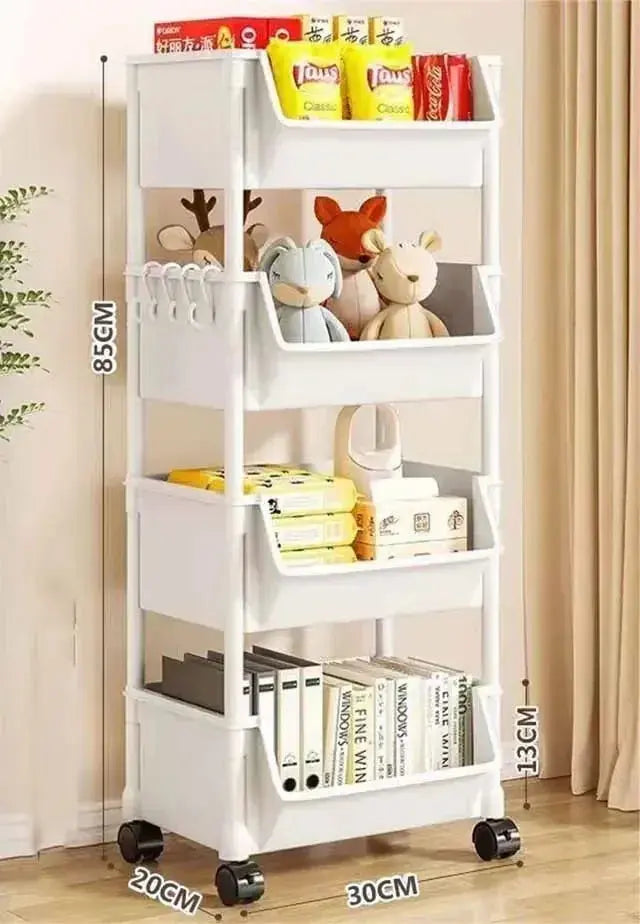 Trolley Bücherregal Küche Lagerregal Küche Ecke Schmaler Schlitz Lagerschrank Badezimmer Wohnzimmer Home Organizer - So ist Leben