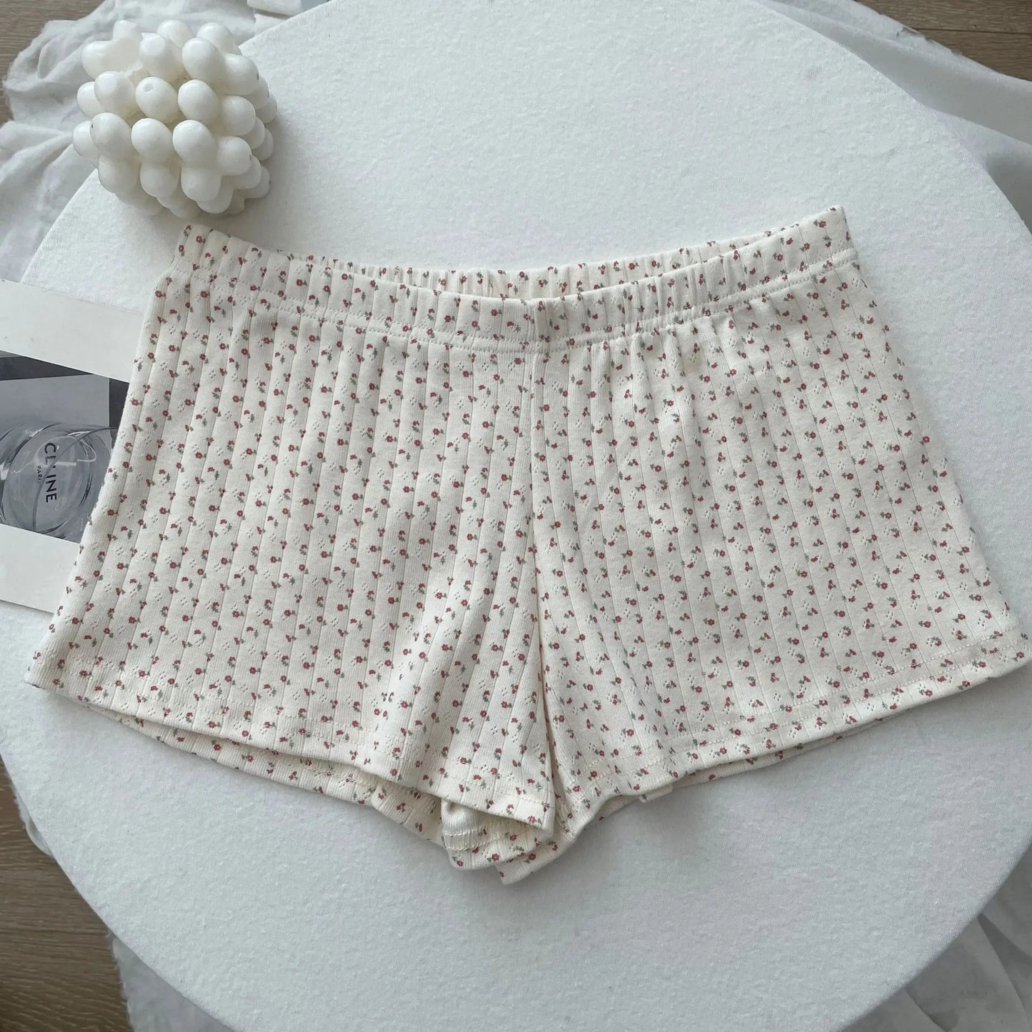 Süße Blumendruck Öse Schleife abgeschnittene Westen Frauen Baumwolle beiläufige dünne Spitzenbesatz Tank Tops Vintage Adrette süße Leibchen Y2K So ist Leben