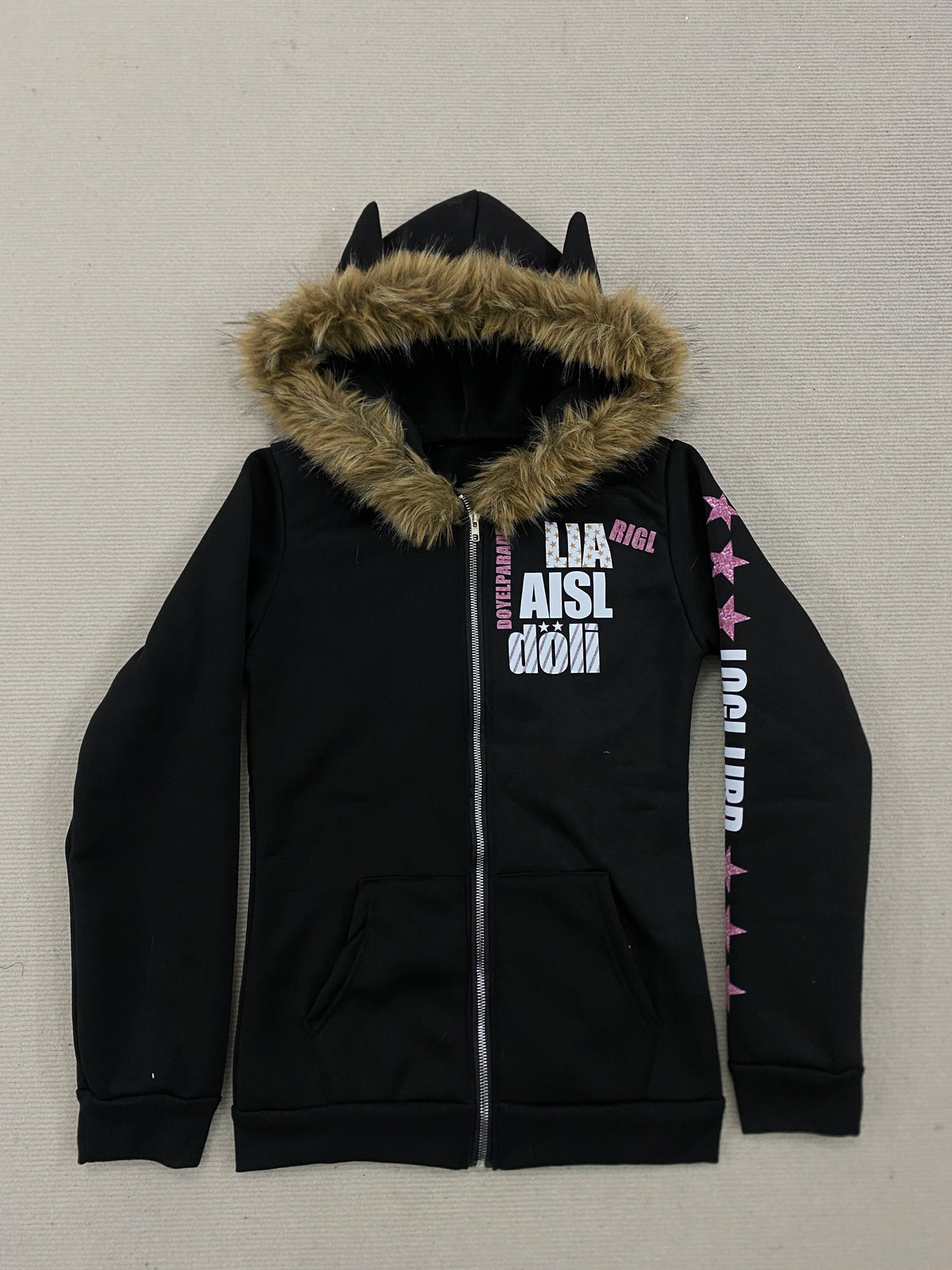 Herbst und Winter neue Y2K koreanischen Stil Damen-Stil Hoodie-Jacke Reißverschluss-Stil Slim Fit dicke Jacke Hoodie So ist Leben