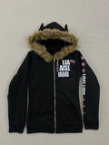 Herbst und Winter neue Y2K koreanischen Stil Damen-Stil Hoodie-Jacke Reißverschluss-Stil Slim Fit dicke Jacke Hoodie So ist Leben