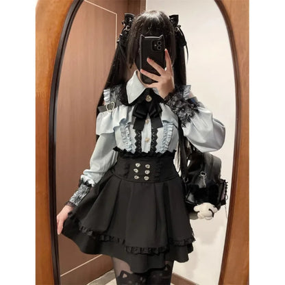 Lolita Set mit Oberteil und Faltenrock - So ist Leben