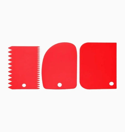 3 teile/satz Backen teig schneiden schaber Backen creme schaber Verdickt kuchen creme kunststoff schaber Backen werkzeug