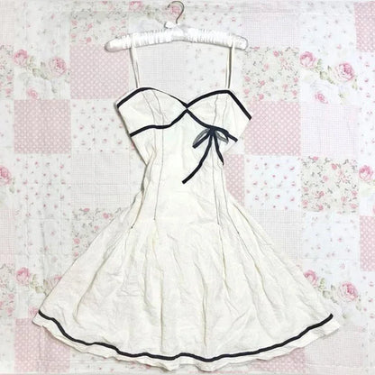 Vintage Y2K Gothic Harajuku Damen Kleid Slim Fit Casual Lace-Up Neckholder Punk Rock Emo Girl Streetwear Fashion So ist Leben