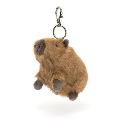 【AUF LAGER】 JELLYCAT UK Lustiger süßer Capybara-Taschenanhänger mit Tasche, Jellycat-Capybara-Plüsch-Schlüsselanhänger, Geburtstag, Weihnachten, Geschenk So ist Leben