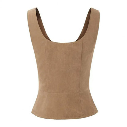 Vintage Damen-Weste, Schnürgurt, Renaissance, quadratischer Ausschnitt, ärmellos, mittelalterlich, schmale Passform, Halloween, Cosplay, Performance-Top So ist Leben