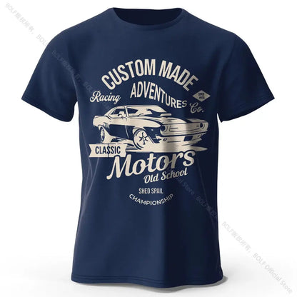 Motors Vintage Old School T-Shirt mit Grafikdruck - So ist Leben
