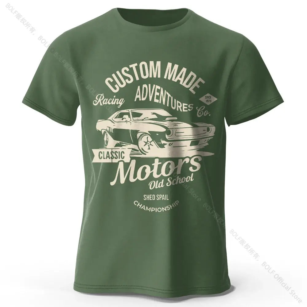 Motors Vintage Old School T-Shirt mit Grafikdruck - So ist Leben