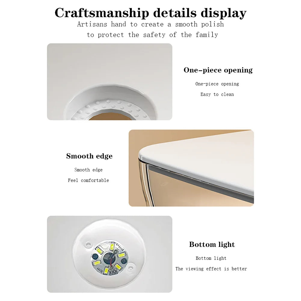 Aquarium Starter Kit Mini Desktop Rechteckiges Aquarium mit oberes Futterloch mit unten Licht Tischdekoration für Betta So ist Leben
