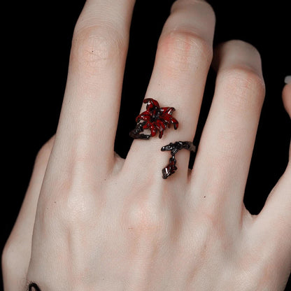 Dunkelheit Schmuck Goth Mandala Blume Manschette Armreifen Goth Krähe Armreif Punk Süße Cool Girl Feder Armband Zubehör Geschenke So ist Leben