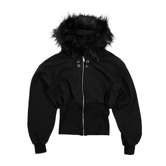 Streetwear Y2K Zip Up Hoodie Grunge Goth Ästhetik Grafikdruck Retro Punk Kleidung Übergroßes Hip Hop Zipper Hoodie Sweatshirt So ist Leben
